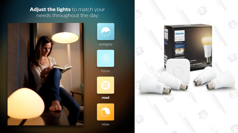 Philips Hue White Ambiance Smart Bulb Starter Kit | $120 | Amazon
